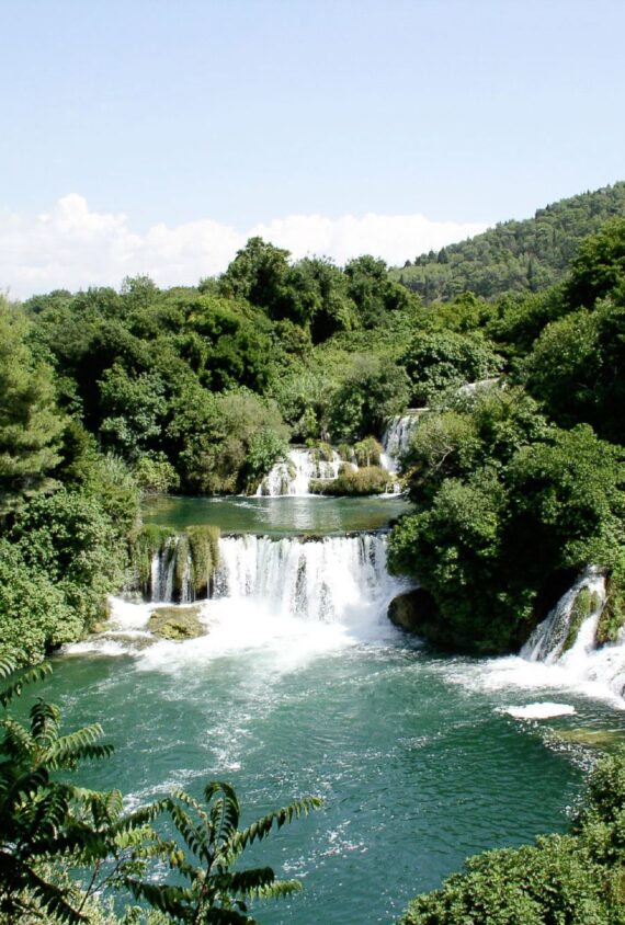 De Krka Watervallen in Kroatie