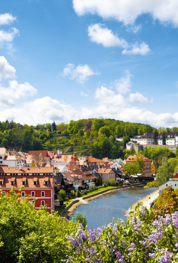 De toren van Cesky Krumlov - Tsjechië