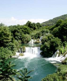 De Krka Watervallen in Kroatie